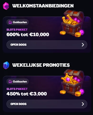 Slots Eater Casino welkomstaanbiedingen en wekelijkse promoties met slotspakketten